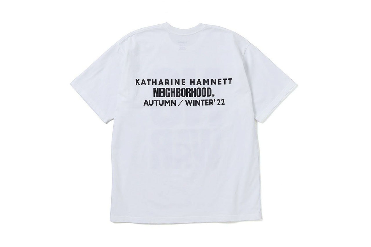 ネイバーフッド x キャサリン・ハムネットによるウクライナ支援のためのチャリティーTシャツが発売 NEIGHBORHOOD x KATHARINE HAMNETT UKRAINE CHARITY T-SHIRT release info