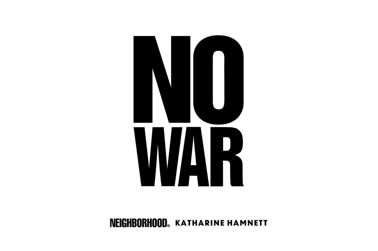 ネイバーフッド x キャサリン・ハムネットによるウクライナ支援のためのチャリティーTシャツが発売 NEIGHBORHOOD x KATHARINE HAMNETT UKRAINE CHARITY T-SHIRT release info