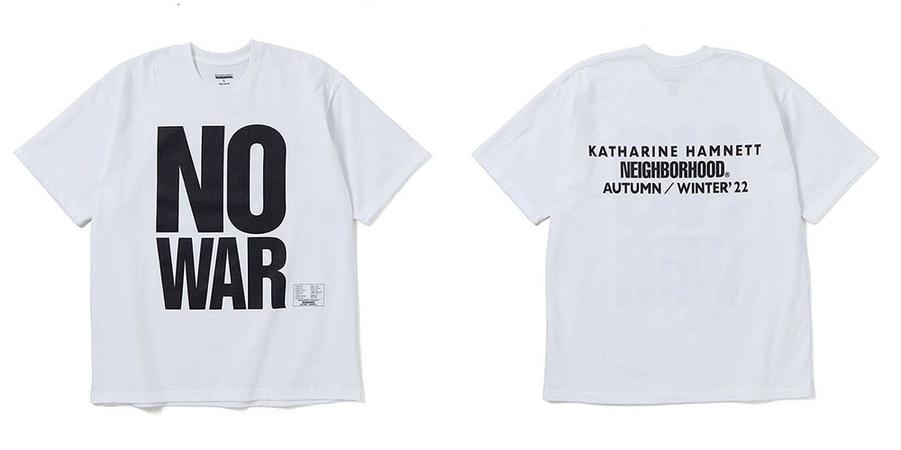ネイバーフッドxキャサリンハムネットのウクライナ支援Tシャツが発売 