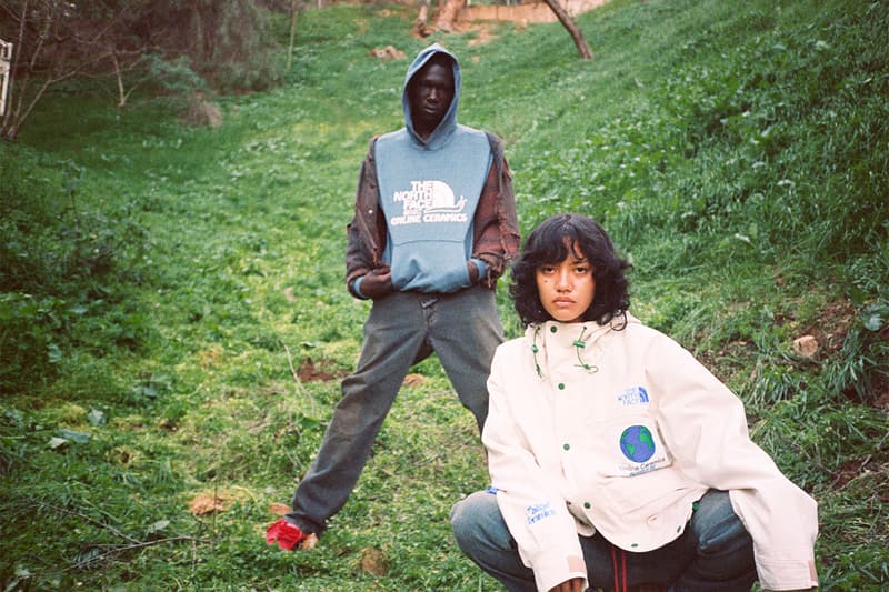 ノースフェイスとオンラインセラミックスがアースデイを祝したコレクションを発表 online ceramics the north face release details information buy cop purchase earth day sustainability regrind 