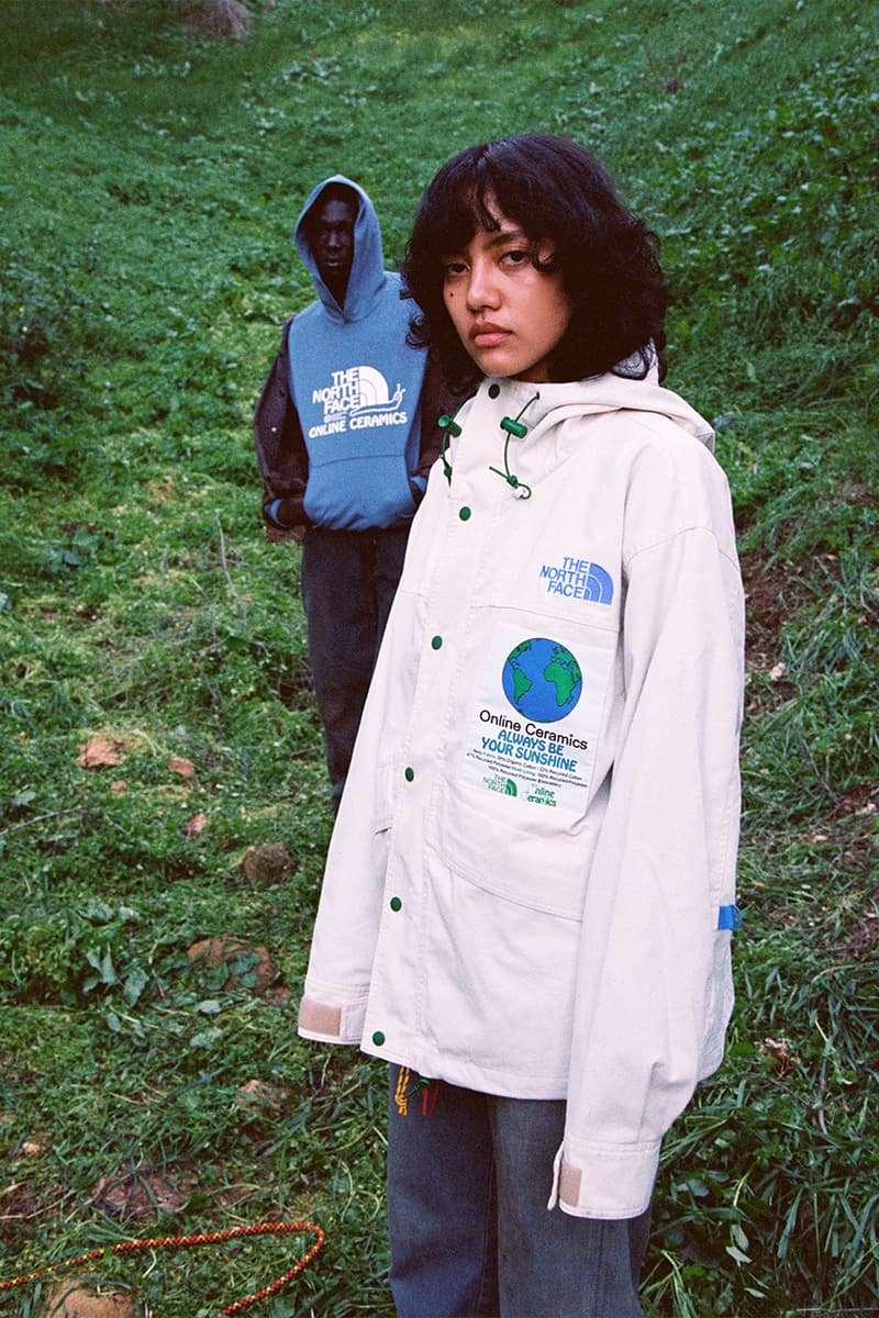 ノースフェイスとオンラインセラミックスがアースデイを祝したコレクションを発表 online ceramics the north face release details information buy cop purchase earth day sustainability regrind 