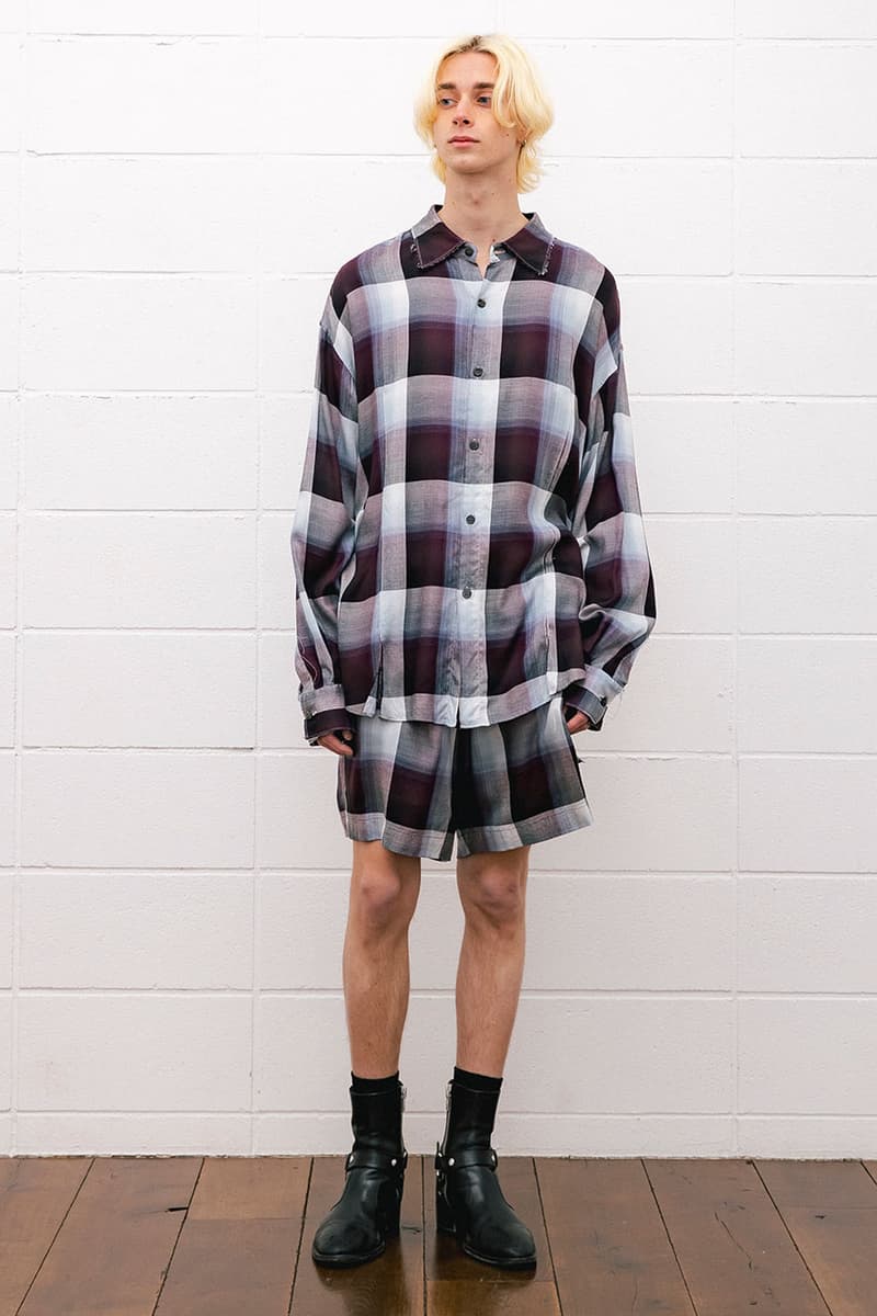 アンユーズドxシュガーヒルが繊細なオンブレーチェック柄のコラボアイテム4型を発売 unused sugarhill collab items release info