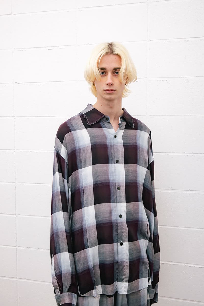 アンユーズドxシュガーヒルが繊細なオンブレーチェック柄のコラボアイテム4型を発売 unused sugarhill collab items release info