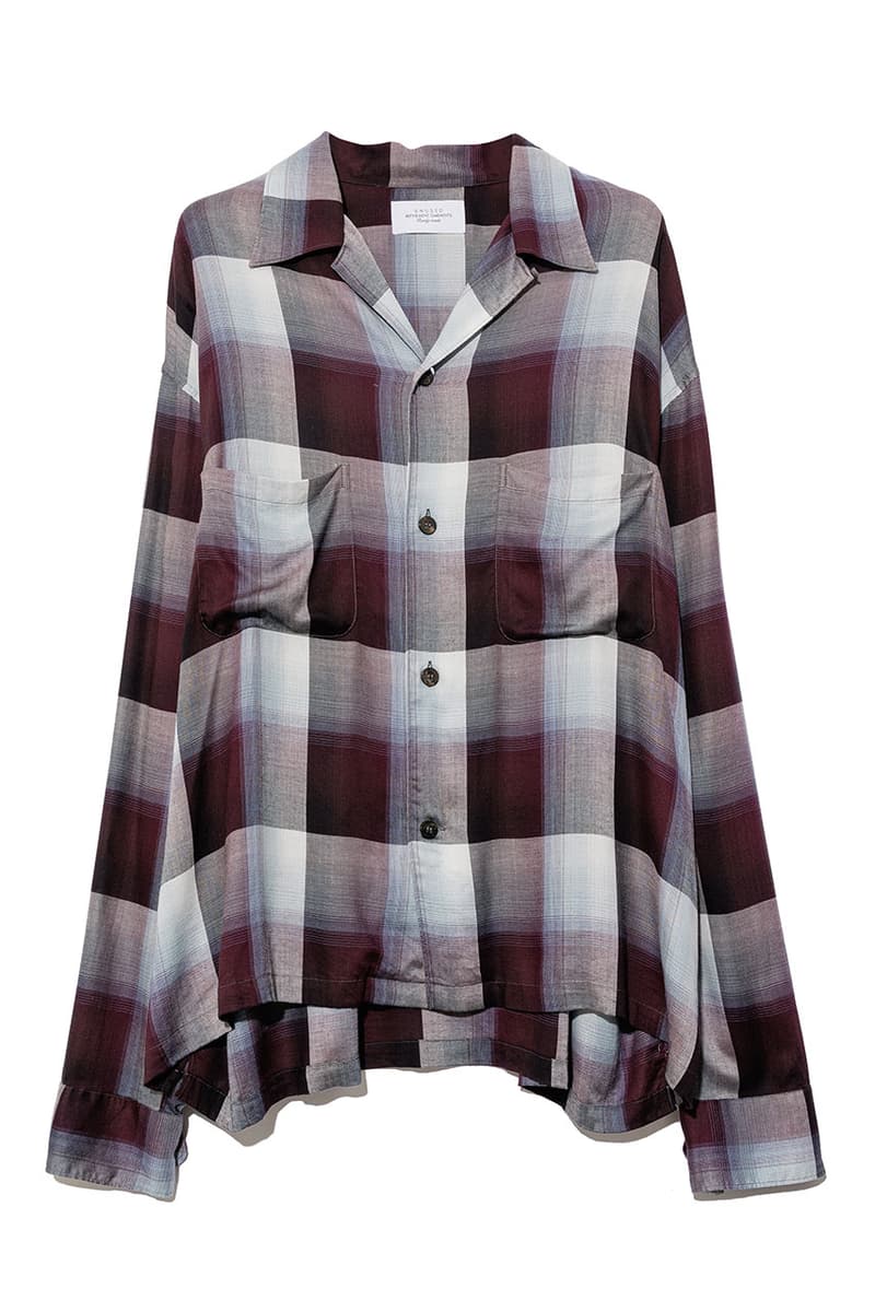 アンユーズドxシュガーヒルが繊細なオンブレーチェック柄のコラボアイテム4型を発売 unused sugarhill collab items release info