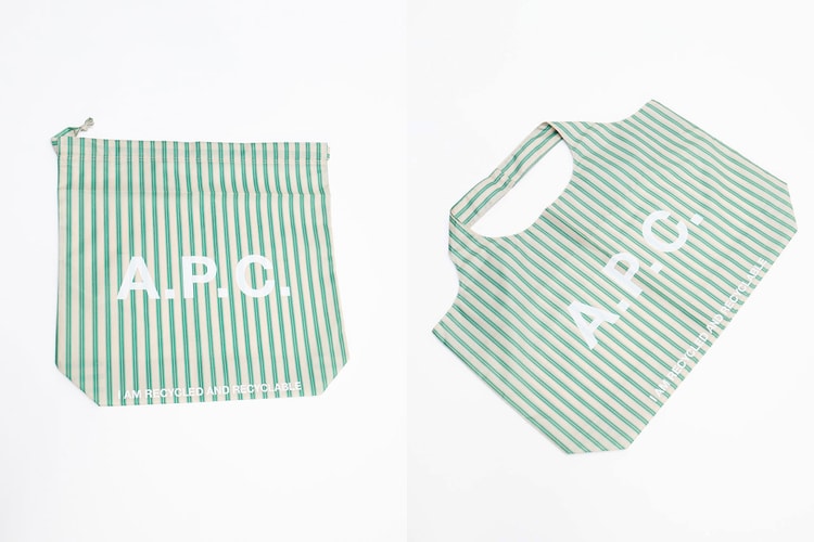 A.P.C. がリサイクルポリエステルを使用した新たなショッパーを導入