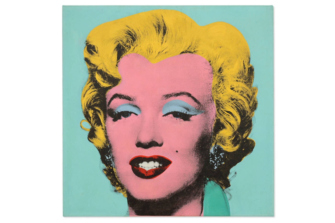 アンディ・ウォーホルの描いたマリリン・モンローの肖像画が史上最高の250億円超えで落札 Andy Warhol's Marilyn Monroe Painting Sold for Record-Breaking $195 Million USD Shot Sage Blue Marilyn christie's auction nyc silk screen contemporary 20th-century art