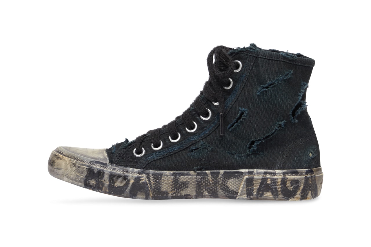 バレンシアガが新作フットウェア パリスニーカーの予約受付を開始 Balenciaga Paris Sneaker Release Information Mule Slip On High Tops Distressed Demna Gvasalia 