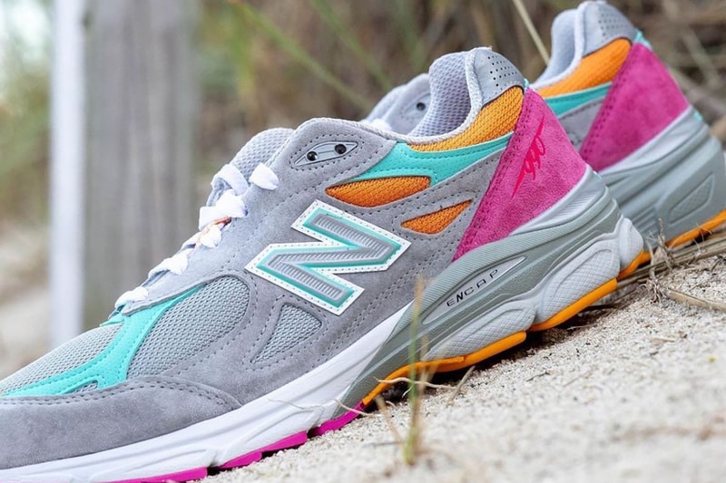 ニューバランスから DTLR との最新コラボ 990v3 “マイアミ ドライブ” が登場 dtlr new balance 990v3 miami drive release date info store list buying guide photos price may 27 gray teal pink orange 
