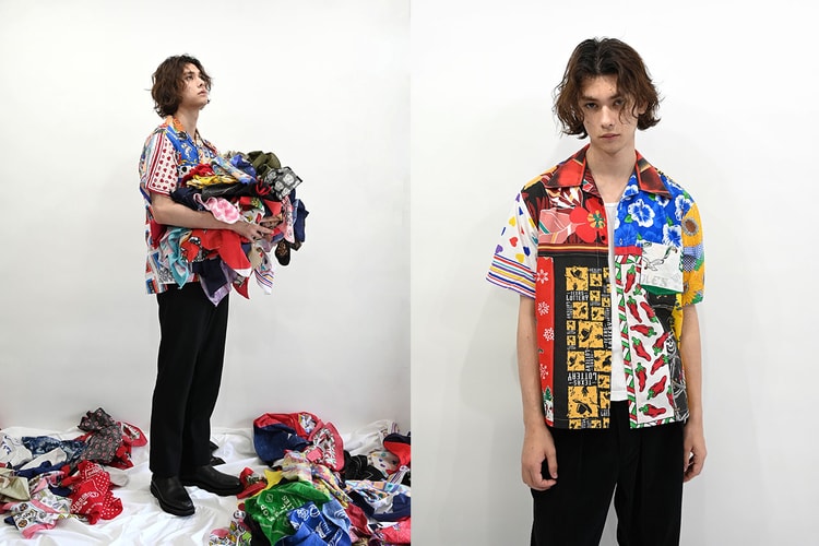 MIYAGIHIDETAKA によるアップサイクルバンダナシャツが発売