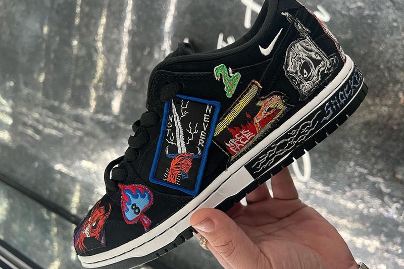 Nike SB から NECK FACE とのコラボ Dunk Low が発売か neck face nike sb dunk low patch release info date store list buying guide photos price 
