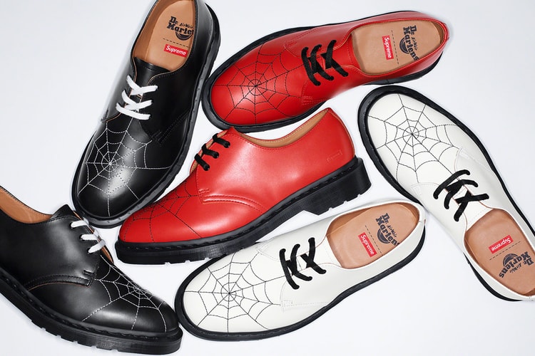 Supreme x Dr. Martens による2022年春夏の最新コラボ3ホールシューズが登場