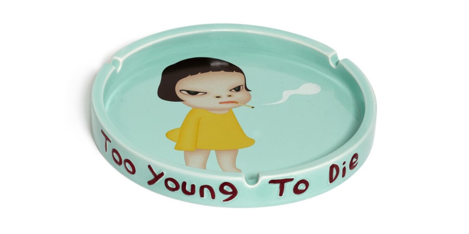 ベー様【未使用】奈良美智 灰皿 Too Young To Die DISH（22歳の学生が 