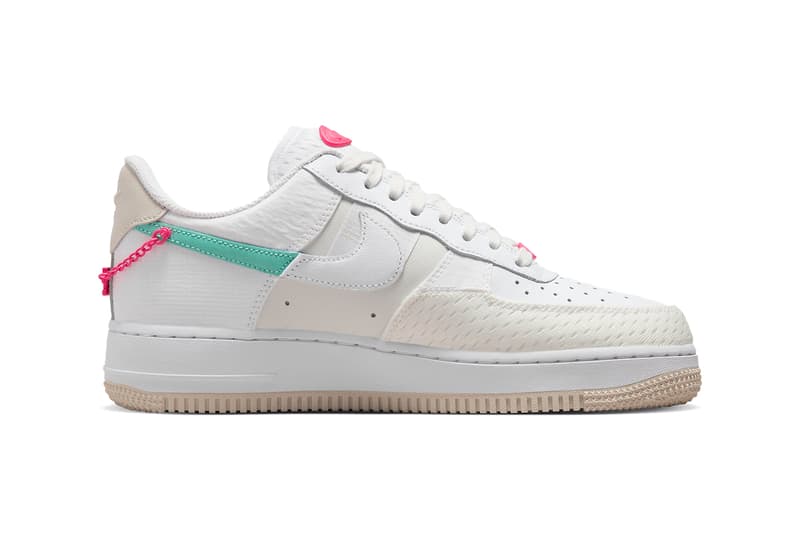 ナイキから鮮やかなピンクのディテールが特徴的なエアフォース 1 ローの新作が登場 Nike’s Air Force 1 Low Welcomes "Pink Bling" for Its Latest Edition