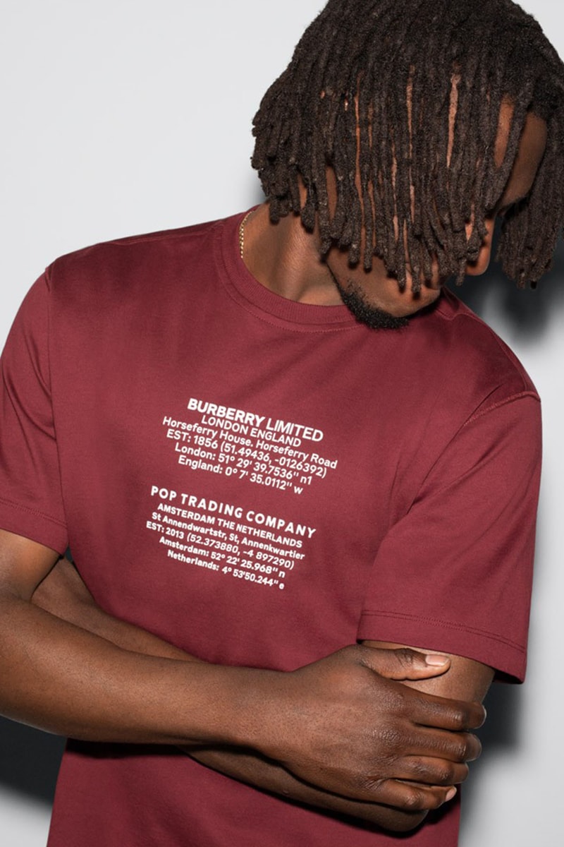 バーバリー x ポップトレーディングカンパニーによる初のコラボコレクションが登場 Burberry x Pop Trading Company first collab collection release info