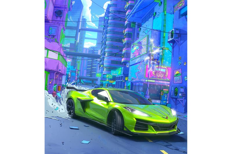 シボレーがNFT作品と実車でWeb3に参入 chevrolet corvette z06 xsullo web3 auction info