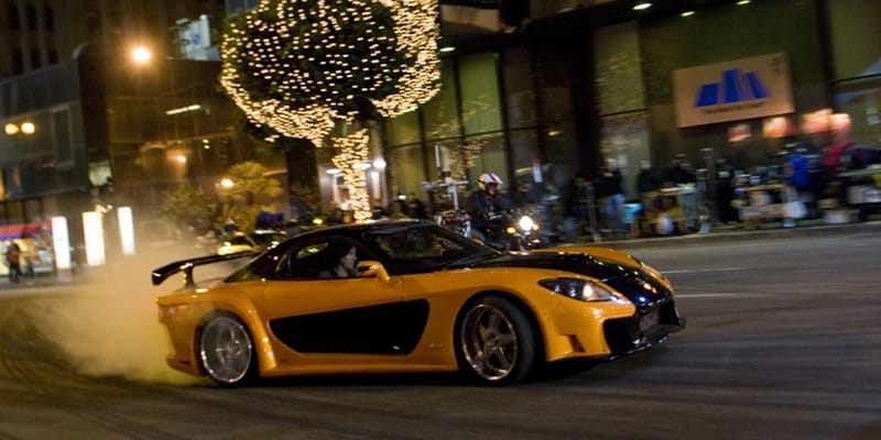 ワイルドスピード　ハン　RX-7 スープラ 映画『ワイルド・スピードX3』に登場したマツダRX-7とハンが再会