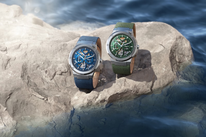 サルヴァトーレ フェラガモがサステナブルな視点で制作した限定200本の腕時計がリリース salvatore Ferragamo f-80 skeleton watch national ocean month sustainable watches