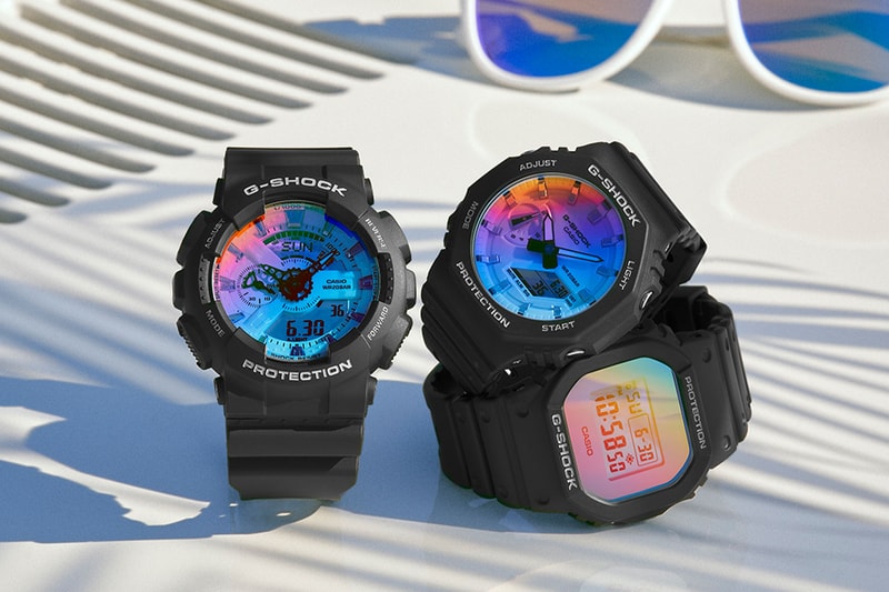 ジーショックからガラス板全面に蒸着を施した最新コレクションが登場  G-SHOCK Iridescent Color collection  new release