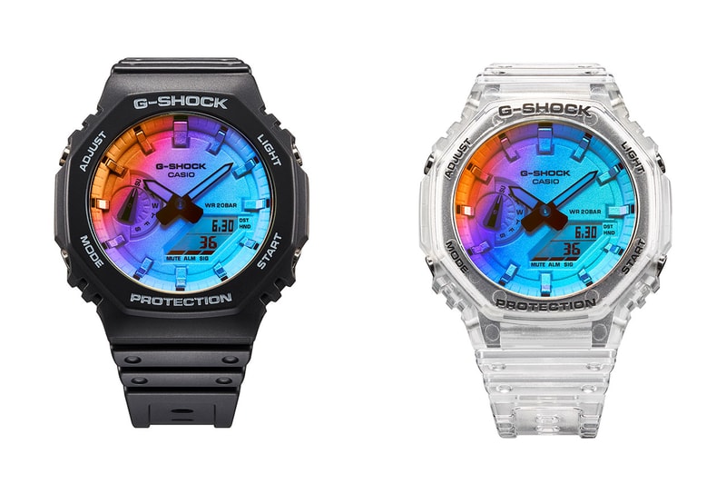 ジーショックからガラス板全面に蒸着を施した最新コレクションが登場  G-SHOCK Iridescent Color collection  new release