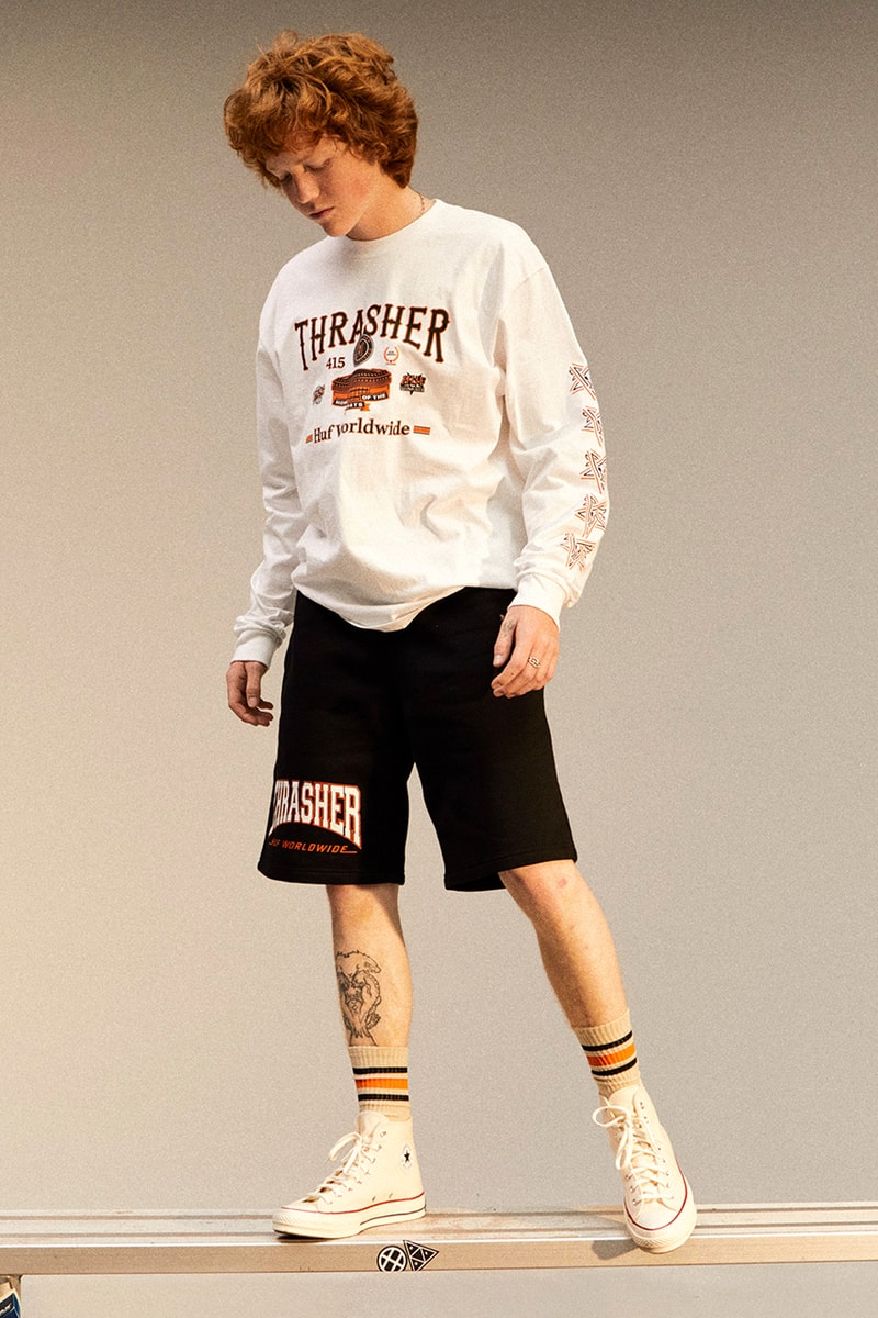 ハフとスラッシャーによるコラボコレクションがリリース huf thrasher collabo release info