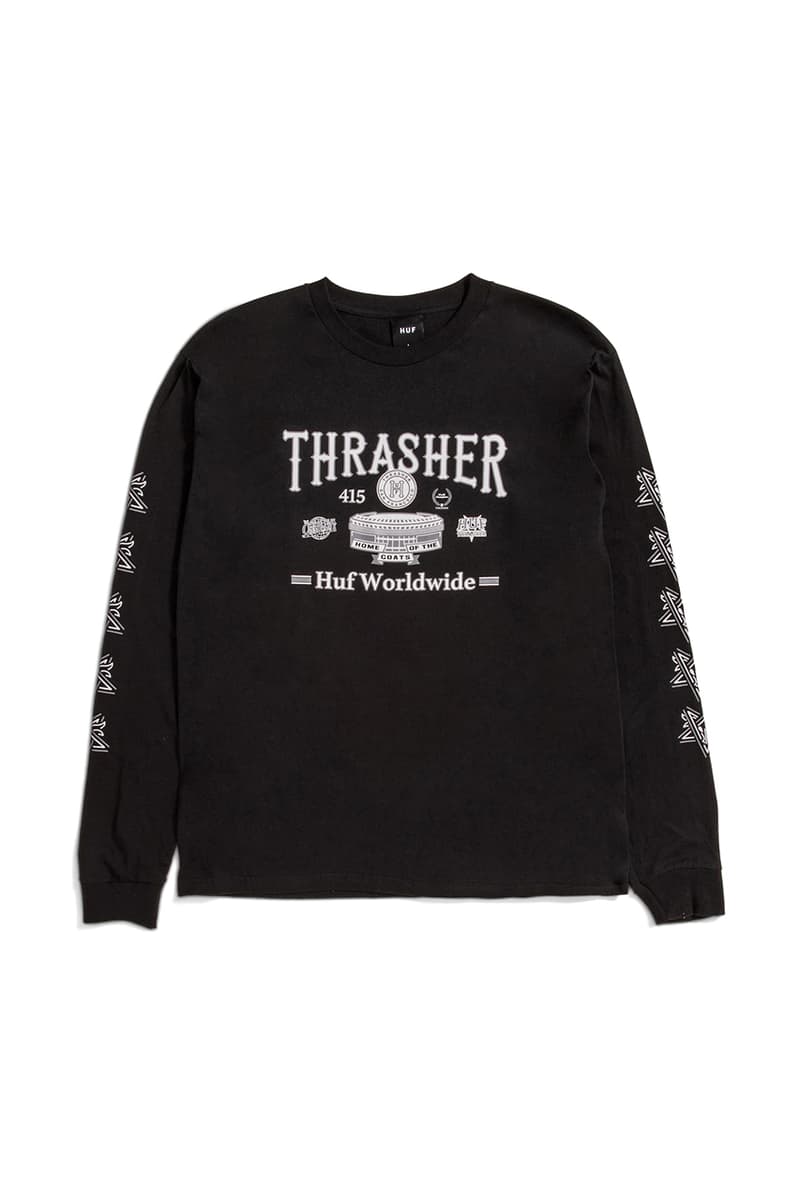 ハフとスラッシャーによるコラボコレクションがリリース huf thrasher collabo release info