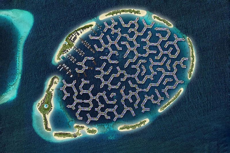 モルディブに建設中の水上都市が2024年に入居開始予定　Maldives Floating City to Begin Accepting Residents in 2024