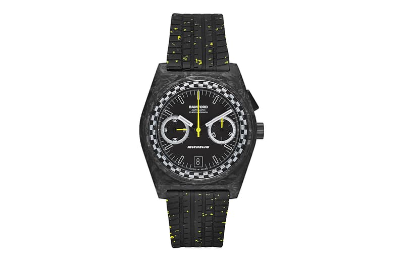 バンフォードロンドンがミシュランとチームアップした限定ウォッチをリリース michelin-bamford-london-upcycle-tyres-b347-pilot-sport-chronograph