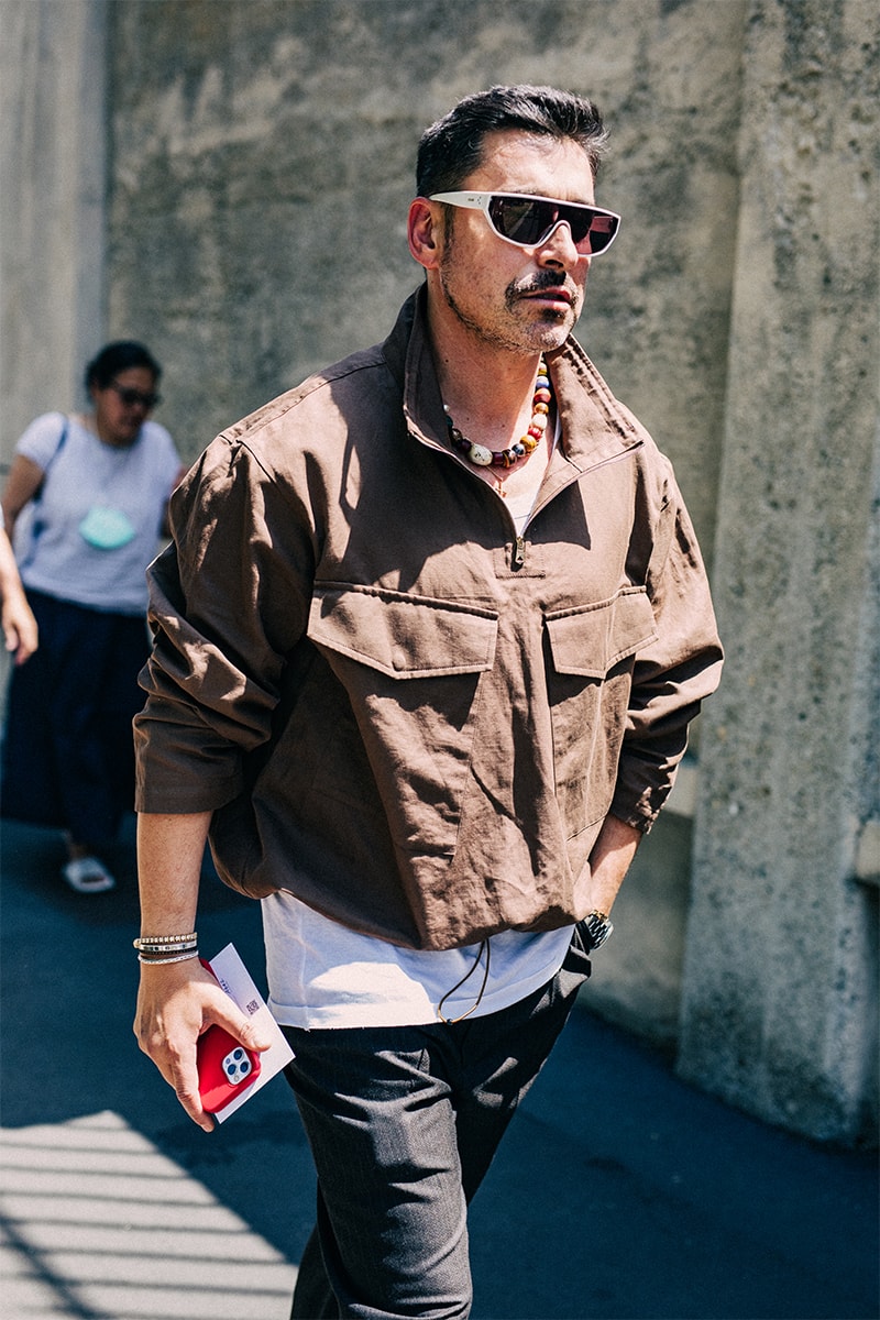ストリートスタイル：2023年春夏ミラノ・ファッションウィーク・メンズ Milan Fashion Week SS23 Street Style Showcases the Most Vibrant Essentials for Summer spring/summer 2023 prada dolce & gabbanna jw anderson moschino versace fendi 