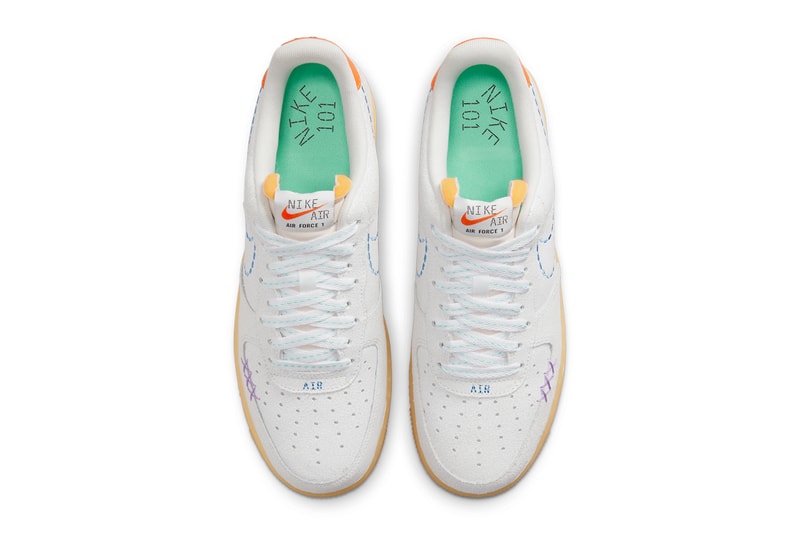 ナイキエアフォース 1から大学の基礎コースに着想を得た新作 “101” が登場 Nike Air Force 1 Low 101 DX2344 100 Release Info date store list buying guide photos price back to school