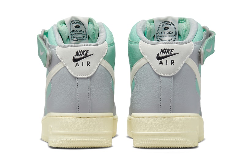 ナイキから柔らかな雰囲気を纏った新作エアフォース1ミッドが登場 nike air force 1 mid enamel green alpha orange sail DQ8766 002 release date info store list buying guide photos price 