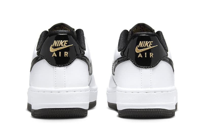 ナイキからゴールドのデュブレを配した新作エアフォース 1 '07 LV8が発売 Nike Air Force 1 '07 LV8 “White and Black” release info