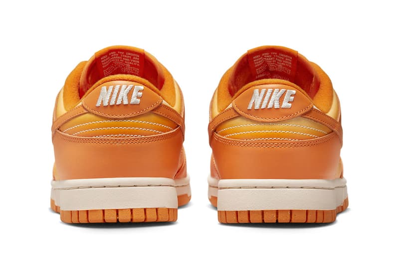 ナイキからエアブラシを用いてペイントしたかのような新作ダンクローが登場 The Nike Dunk Low Is Arriving in "Magma Orange" DX2953-800 summer sb dunks pearl white airbrush bright vibrant graffiti