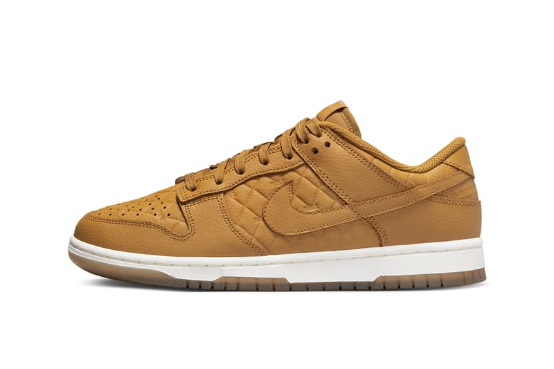 ナイキからウィートカラーを纏ったキルティングが特徴のダンク ローが登場 Nike Dunk Low Quilted "Wheat" DX3374-700 Release Info date store list buying guide photos price