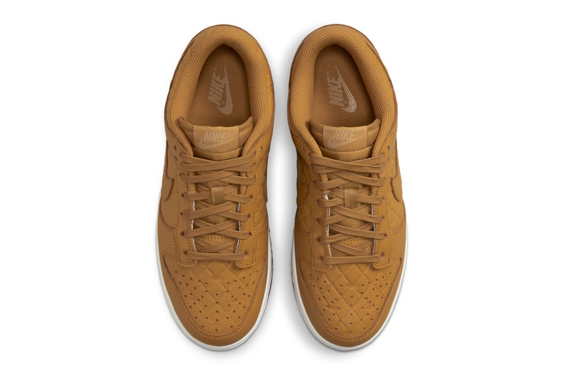 ナイキからウィートカラーを纏ったキルティングが特徴のダンク ローが登場 Nike Dunk Low Quilted "Wheat" DX3374-700 Release Info date store list buying guide photos price