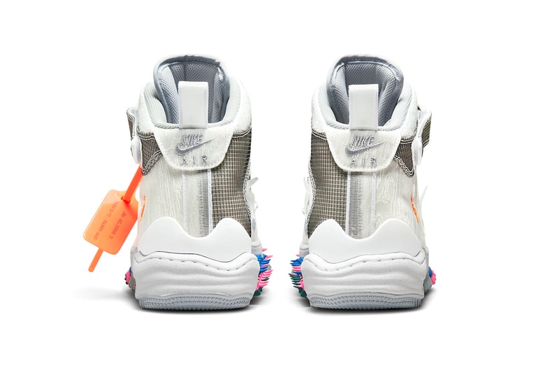 オフホワイト™️xナイキによる最新コラボエアフォース1ミッドがついに発売 off white nike air force 1 mid white black release info
