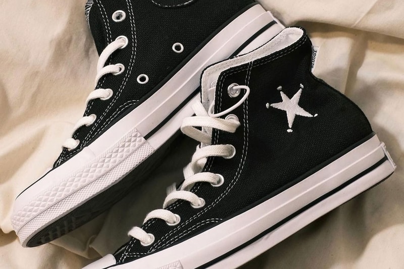 ステューシーがコンバースとの最新コラボを正式にアナウンス Stüssy's Converse Chuck 70 Hi Collaboration Has a Release Date one star logo nike air force 1 mid