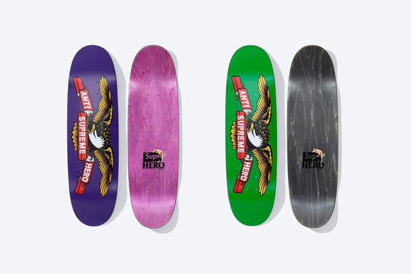 シュプリーム x アンタイヒーローによる2022年春シーズンのコラボコレクションが発売 Supreme x ANTI HERO collab collection 2022 spring release info