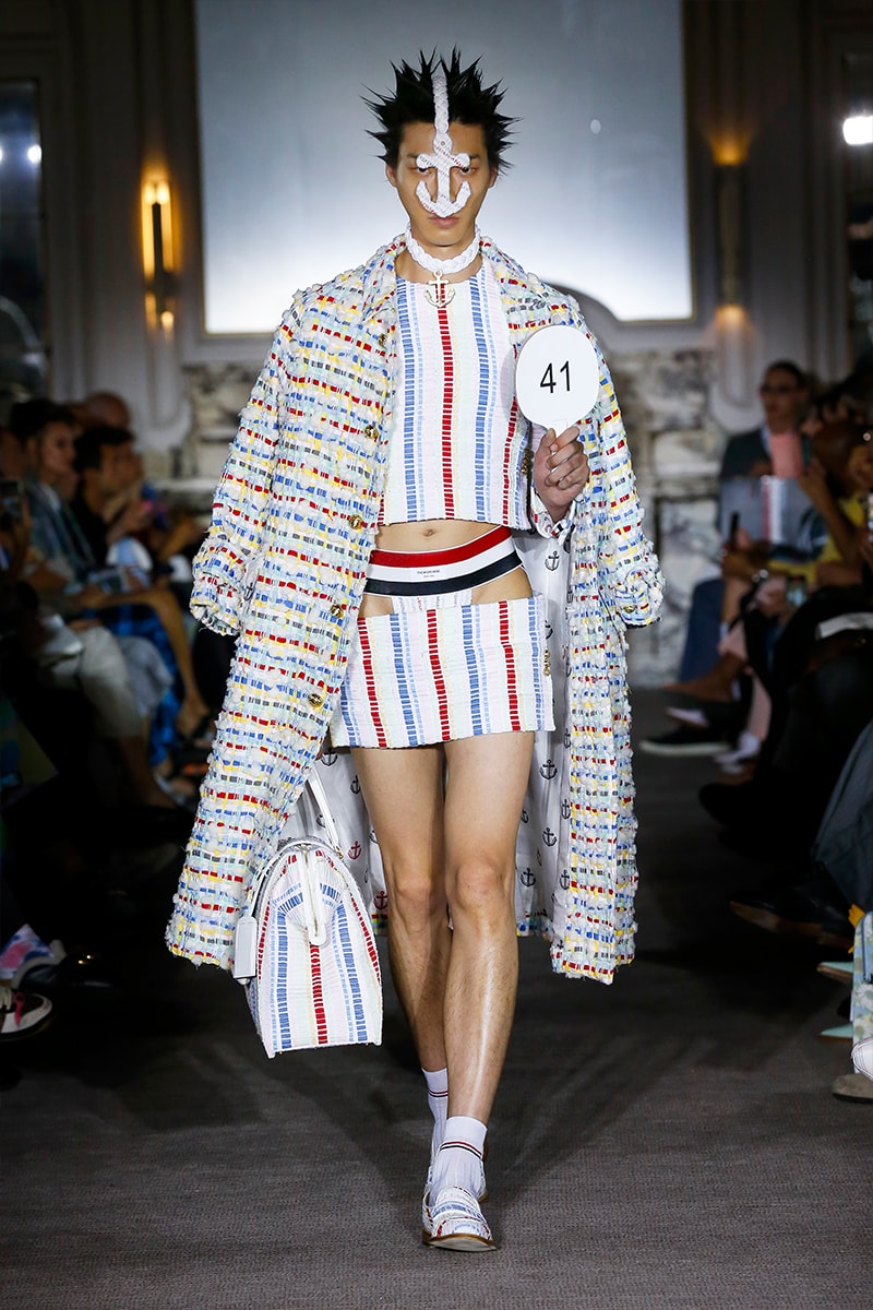 トム ブラウン 2023年春夏コレクション Thom Browne SS23 Collection Fetishizes Punk Thom Browne Spring/Summer 2023 Collection Backstage first look jockstraps anchor coverage nyc fashion unisex
