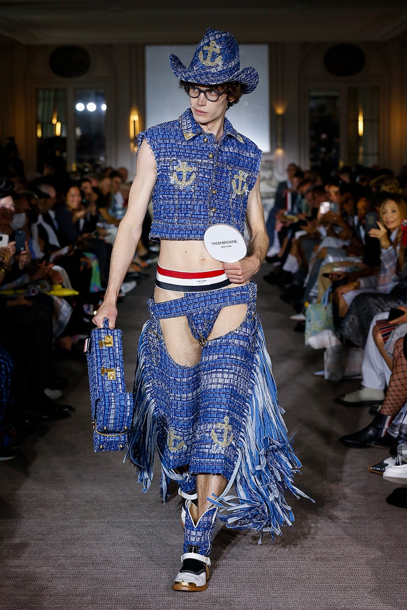 トム ブラウン 2023年春夏コレクション Thom Browne SS23 Collection Fetishizes Punk Thom Browne Spring/Summer 2023 Collection Backstage first look jockstraps anchor coverage nyc fashion unisex