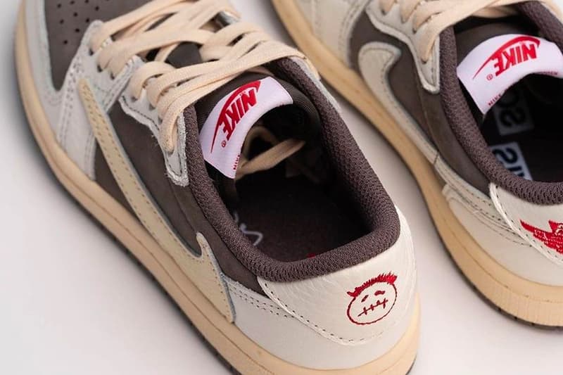 トラヴィス・スコット x エアジョーダン 1 ロー “リバースモカ” のディテールをチェック Travis Scott Air Jordan 1 Low Reverse Mocha Detailed Look Release Info dm7866-162 Date Buy Price Sail University Red Ridgerock