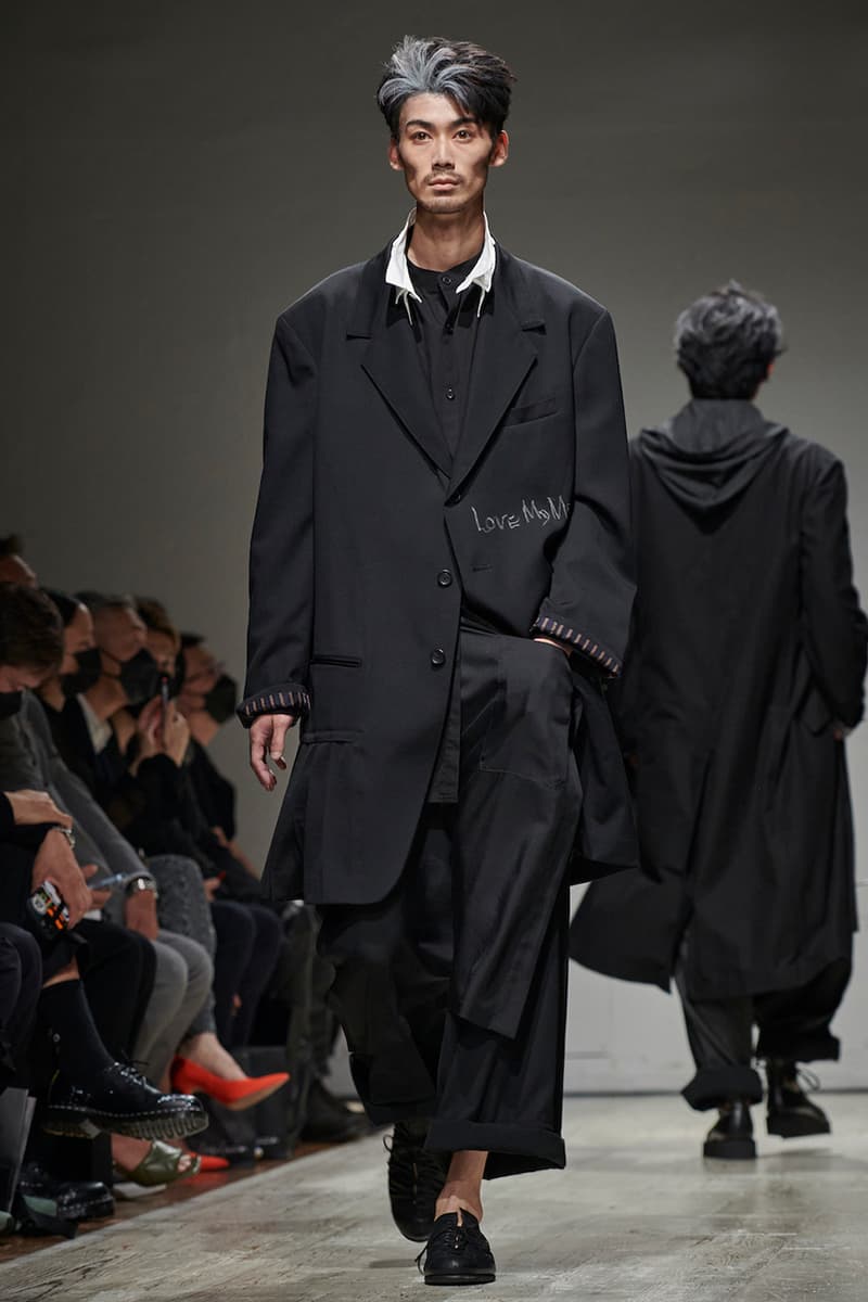 ヨウジヤマモト 2023年春夏メンズコレクション yohji yamamoto pour homme spring summer 2023 collection info