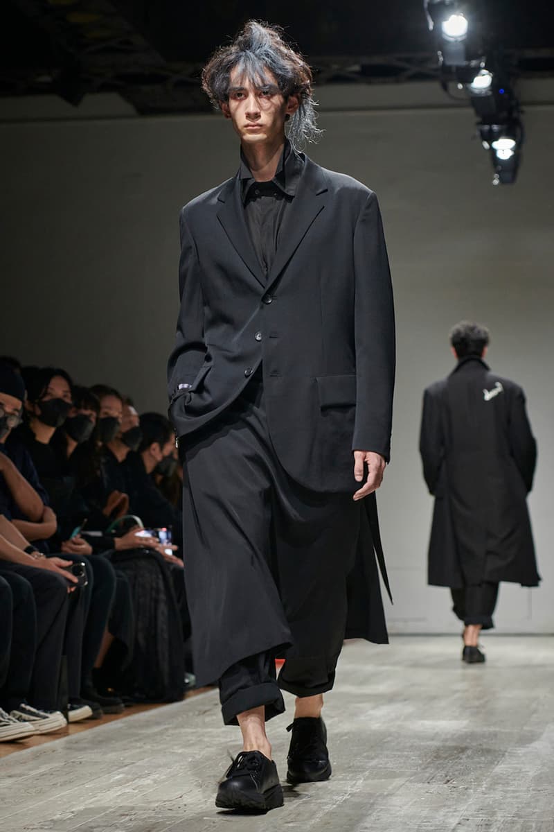 ヨウジヤマモト 2023年春夏メンズコレクション yohji yamamoto pour homme spring summer 2023 collection info