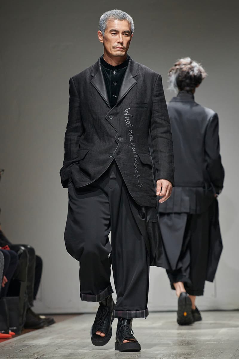 ヨウジヤマモト 2023年春夏メンズコレクション yohji yamamoto pour homme spring summer 2023 collection info