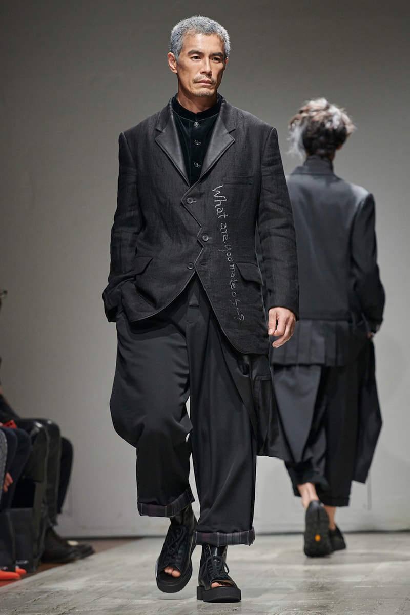 ヨウジヤマモト 2023年春夏メンズコレクション yohji yamamoto pour homme spring summer 2023 collection info