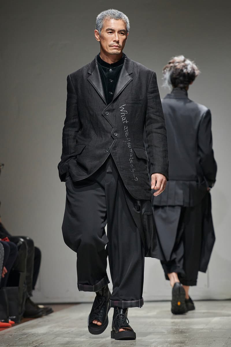 ヨウジヤマモト 2023年春夏メンズコレクション yohji yamamoto pour homme spring summer 2023 collection info