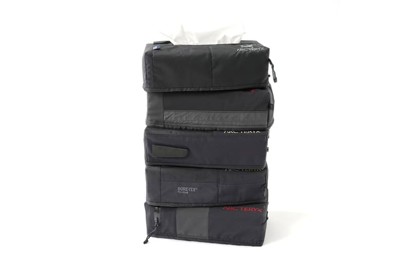 アークテリクスが使用済みのジャケットをアップサイクルしたティッシュボックスを発売 arcteryx Toronto Andrew Won ReBird upcycled tissue box release gore-tex outerwear jackets home design Toronto Canada 