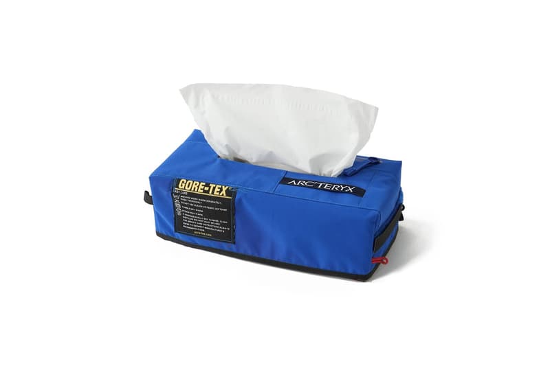 アークテリクスが使用済みのジャケットをアップサイクルしたティッシュボックスを発売 arcteryx Toronto Andrew Won ReBird upcycled tissue box release gore-tex outerwear jackets home design Toronto Canada 