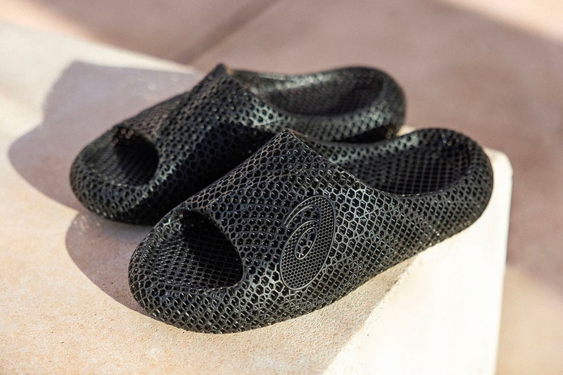 アシックスがハニカム構造の新作アクティブリーズ3Dサンダルをリリース ASICS ACTIBREEZE 3D black webbing print oregon world athletics championship metaspeed release info date price 