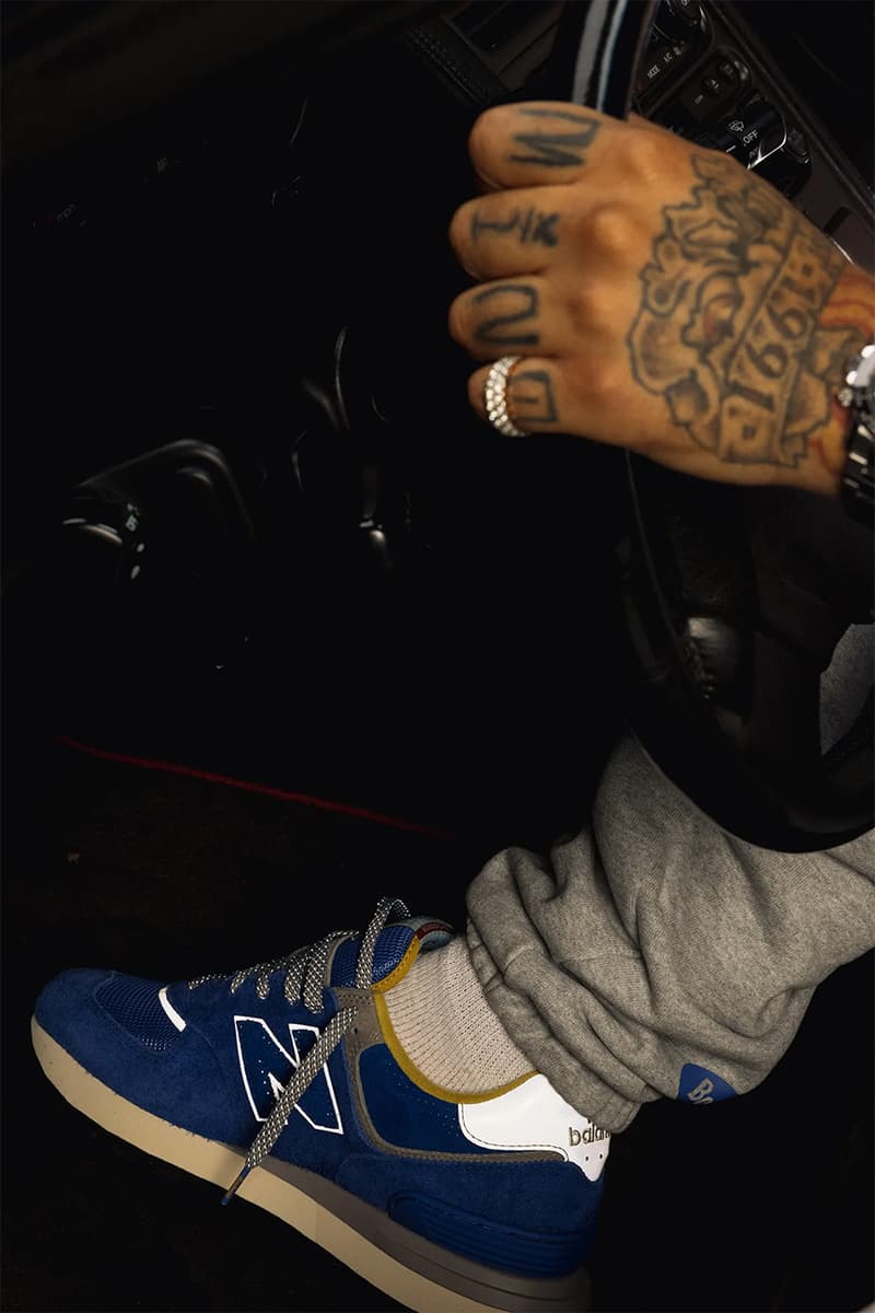 ボデガ x ニューバランスによる最新コラボ 574 レガシーが登場 bodega new balance 574 legacy departure arrival internationally known larry june campaign blue yellow release date info store list buying guide photos price 