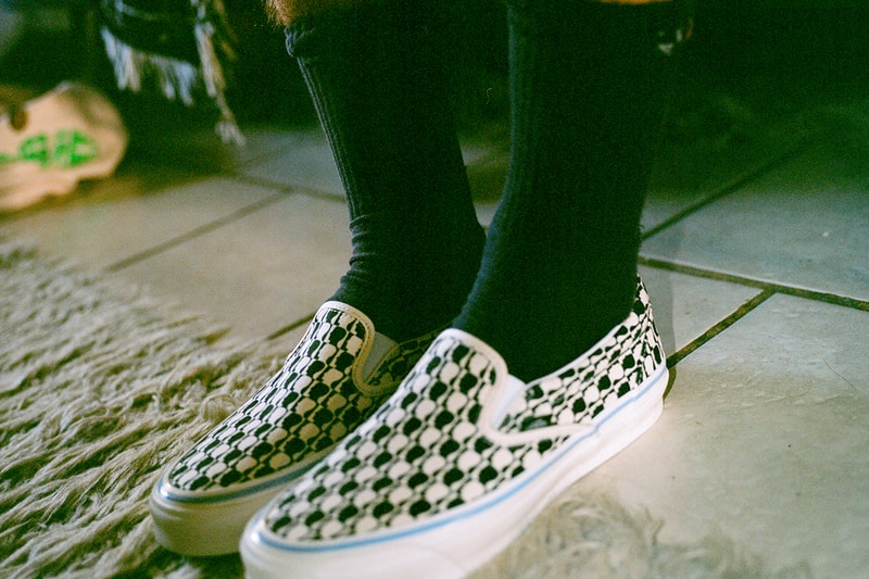 ブレインデッドとヴォルトバイヴァンズのコラボコレクションから2アイテムが発売 brain dead x vault by vans collabo authentic slip on shoes release info
